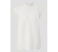 Blusentop mit transparenten Einsätzen und Stickerei 36 creme 2162325.0200.36