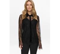 Blusentop NÜMPH "Nümph Shirt NUSANSA", Damen, Gr. 38, caviar, Obermaterial: 100% Polyamid, Blusen Blusentop (84235422-38)