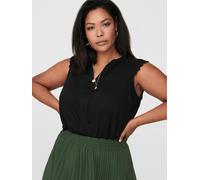 Only Carmakoma Umi Sleeveless Blouse Schwarz 46 Frau (Herstellerartikelnummer: 15187018-Black-46)