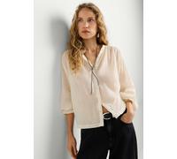 Blusentop PEPE JEANS "blouse JENNIAS SHIRT", Damen, Gr. XL, canvas weiß, 75% Baumwolle, 25% Viskose, Blusen Blusentop (97039408-XL) canvas weiß