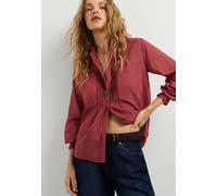 Blusentop PEPE JEANS "Bluse JUNE SHIRT", Damen, Gr. XS, rot (berry rot), 100% Baumwolle, Blusen Blusentop (76887804-XS) berry rot