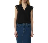 s.Oliver - Blusentop mit Spitzen-Detail schwarz - Gr. - 38