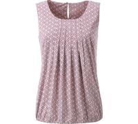 Blusentop rosenholz-weiß-gemustert 46 Polyester