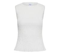 Blusentop SAINT TROPEZ "Damen Ärmellose Bluse NaciaSZ", Damen, Gr. L, weiß (hellweiß), Obermaterial: 65% Polyester PES. 35% Viskose CV., Blusen Blusentop (68941649-L) hellweiß