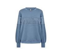 Blusentop SOYACONCEPT "Soya Concept Shirt SC-BANU 201", Damen, Gr. S, 6760 flint blau, Obermaterial: 48% Lyocell, 48% Polyester, 4% Elasthan, Blusen Blusentop (56102623-S)