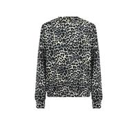 Blusentop SOYACONCEPT "Soya Concept Shirt SC_BANU AOP", Damen, Gr. S, schwarz-weiß (9999c schwarz combi), Obermaterial: 75% Viskose, 20% Polyester, 5% Elasthan, Blusen Blusentop (45827618-S) 9999c sch