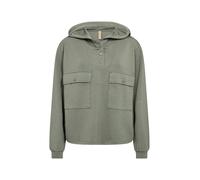 Blusentop SOYACONCEPT "Soya Concept Shirt SC_BANU", Damen, Gr. S, 7390 misty, Obermaterial: 48% Modal, 48% Polyester, 4% Elasthan, Blusen Blusentop (39578903-S)