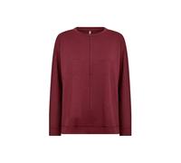 Blusentop SOYACONCEPT "Soya Concept Shirt SC-BANU", Damen, Gr. XXL, 4850 dunkelrot, Obermaterial: 48% Modal, 48% Polyester, 4% Elasthan, Blusen Blusentop (99255334-XXL) 4850 dunkelrot