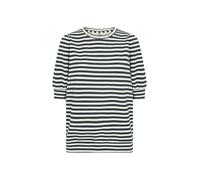 Blusentop SOYACONCEPT "Soya Concept Shirt SC_BARNI", Damen, Gr. L, 6910c navy combi, Obermaterial: 48% Modal, 48% Polyester, 4% Elasthan, Blusen Blusentop (91973724-L) 6910c navy combi