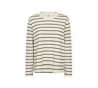 Blusentop SOYACONCEPT "Soya Concept Shirt SC_BARNI", Damen, Gr. M, 1620c cream combi, Obermaterial: 48% Viskose, 48% Polyester, 4% Elasthan, Blusen Blusentop (90541700-M) 1620c cream combi