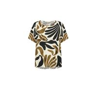 Blusentop SOYACONCEPT "Soya Concept Shirt SC-FELDI", Damen, Gr. S, 7120c butternut combi, Obermaterial: 100% Viskose, Blusen Blusentop (81521917-S) 7120c butternut combi