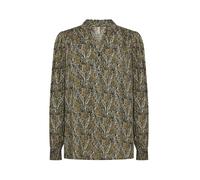 Blusentop SOYACONCEPT "Soya Concept Shirt SC-ILANA 3", Damen, Gr. S, grün (7750c olive combi), Obermaterial: 100% Viskose, Blusen Blusentop (26442824-S) 7750c olive combi