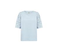 Blusentop SOYACONCEPT "Soya Concept Shirt SC-LORAINE", Damen, Gr. S, blau (6250 windsurfer), Obermaterial: 100% Baumwolle, Blusen Blusentop (83934809-S) 6250 windsurfer