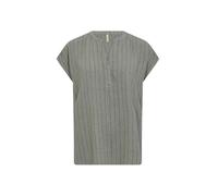 Blusentop SOYACONCEPT "Soya Concept Shirt SC_POULA", Damen, Gr. XS, 7390c misty combi, Obermaterial: 70% Viskose, 30% Leinen, Blusen Blusentop (91945369-XS)