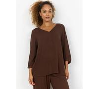 Blusentop SOYACONCEPT "Soya Concept Shirt SC-RUTH TOP 1", Damen, Gr. S, braun (8707 coffee), Obermaterial: 100% Viskose, Blusen Blusentop (81705046-S) 8707 coffee