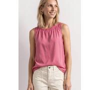Blusentop STREET ONE, Damen, Gr. 42, pink (blush berry), Stoff, 100% Viskose, unifarben, regular fit normal, Rundhals, abgesteppt, Blusen Blusentop, aus softer Viskose (21977254-42) blush berry