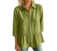 Blusentop Tuniken Weiß Langes Bauchfrei Schwangerschafts Baumwollbluse Boho Damentops Hochwertig Baumwollshirt Breiten Koralle Kurzen Spitzenblusen Teenager Geometrisches Mintgrüne Eng Rippenstrick