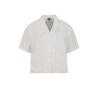 Blusentop URBAN CLASSICS "Urban Classics Damen Ladies Seersucker Shirt", Damen, Gr. XS, weiß, 100% Baumwolle, Blusen Blusentop (64909165-XS) weiß