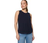 Blusentop ZERO "Damen mit Rundhalsausschnitt", Damen, Gr. 44, hydrangea, Chiffon, Obermaterial: 100% Polyester. Besatz: 63% Polyacryl, 37% Polyamid. Füllung:, durchscheinend, figurumspielend normal, R