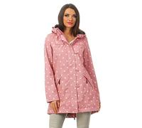 Blutgeschwister Wild Weather Long Damen Jacke Mantel, Größe:XS, Farbe:Rosa (marilyns dots)