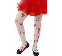 Blutige Mini Zombie Strumpfhose | M - Weiß | Wir machen Party.de |
