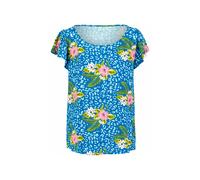 Blutsgeschwister Ärmelloses- Shirt Frilly Crew in Color tropical hibiscus leo, Gr.S 354148 001241-423-1059-S 4064769245610 Blutsgeschwister S