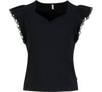 Blutsgeschwister Damen Charming Heart T-Shirt (Größe XS, schwarz)