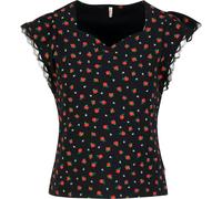 Blutsgeschwister Damen Charming Heart T-Shirt (Größe XS, schwarz)