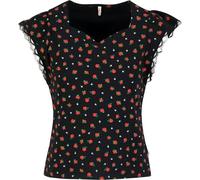Blutsgeschwister Damen Charming Heart T-Shirt, Viva la rosa, M