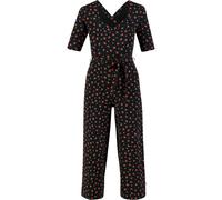 Blutsgeschwister Damen Flaming Heart Marlene Jumpsuit (Größe M, schwarz)