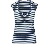 Blutsgeschwister Damen Let Romance Rule T-Shirt, Caravan Stripes Blue, L