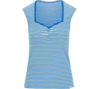 Blutsgeschwister Damen Let Romance Rule T-Shirt (Größe L, blau)