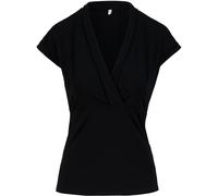 Blutsgeschwister Damen Mon Cher Cache-cœur T-Shirt (Größe S, schwarz)