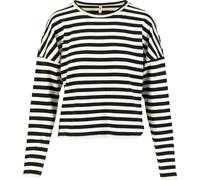 Blutsgeschwister Damen Stereo Rainbow Crew Longsleeve (Größe XS, schwarz)