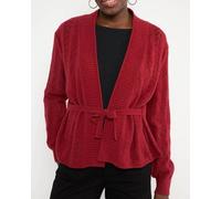 Blutsgeschwister Fine Craft Cocoon Cardigan aus Biobaumwolle und Wolle Wicked Love Red (Rot) S