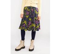 Blutsgeschwister Gemusterter Rock - Wooden Heart Circular Magic Mushroom (Blau) S