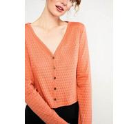 Blutsgeschwister Lochstrick Cardigan aus Biobaumwolle - Filigree Cardymagic Cat's Paw Red (Rot) S