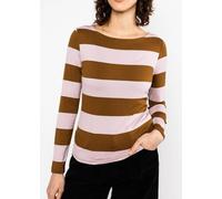 Blutsgeschwister Longsleeve aus Viskose - Sweet Sailorette Artist Rider Stripes (Rosa) S