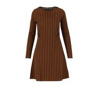 Blutsgeschwister Mini-Kleid mod a lula in brown zig zag 349186 001213-240-004-S 4064769026073 Blutsgeschwister S
