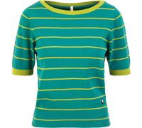 Blutsgeschwister Pretty Preppy Damen T-Shirt green jade ribbons stripes M