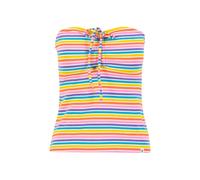 Blutsgeschwister Ringelshirt Summertime Tube - coral rainbow stripes XL