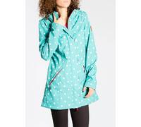 blutsgeschwister Softshelljacke wild weather long anorak (MPR001163-102-003) ocean dots