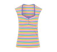 blutsgeschwister Sommer Top Let Romance Rule (M001251-050-01477) coral rainbow stripes