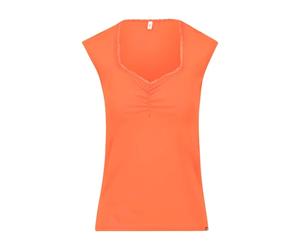 Blutsgeschwister Sommer Top Let Romance Rule - vermilion red L