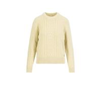 Blutsgeschwister Strickpullover All about Aran - old library white M