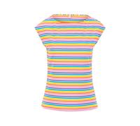 blutsgeschwister Top Boxy Babe (M001251-051-01477) coral rainbow stripes