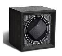 Bluvizo Uhrenbeweger 1 Uhr Automatik Uhrenaufzug: Watch Winder Schwarzer Walnussmaserung Uhrenbeweger für Herren- und Damen-Mechanische Uhr mit leisem Motor, USB