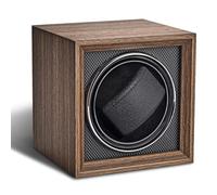 Bluvizo Uhrenbeweger 1 Uhr für Automatikuhren: Automatische Watch Winder mit Leisem Motor Mechanischen Uhrenaufzug für Herren und Damen Walnussmaserung Brauner