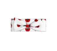 BLWSLC Roter Marienkäfer bedruckter Haarreif mit Schleife, geeignet für Neugeborene, Säuglinge und Kleinkinder, Haarschmuck für Kinder