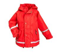 BMS atmungsaktive Regenjacke für Kinder, rot, Größe 110